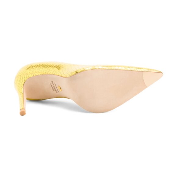 STUART WEITZMAN Made In Spain Leather Stuart 100 Pumps - Picture 3 of 3